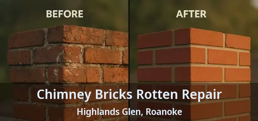 Chimney Bricks Rotten Repair Highlands Glen, Roanoke - TX