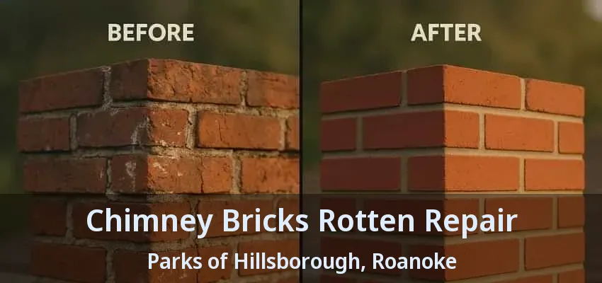 Chimney Bricks Rotten Repair Parks of Hillsborough, Roanoke - TX
