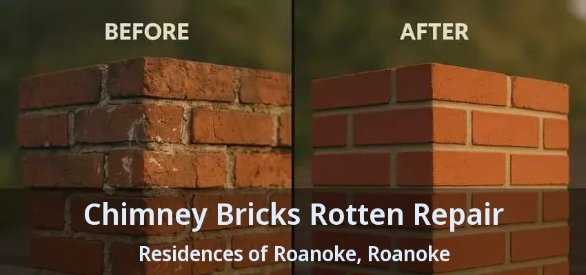Chimney Bricks Rotten Repair Residences of Roanoke, Roanoke - TX