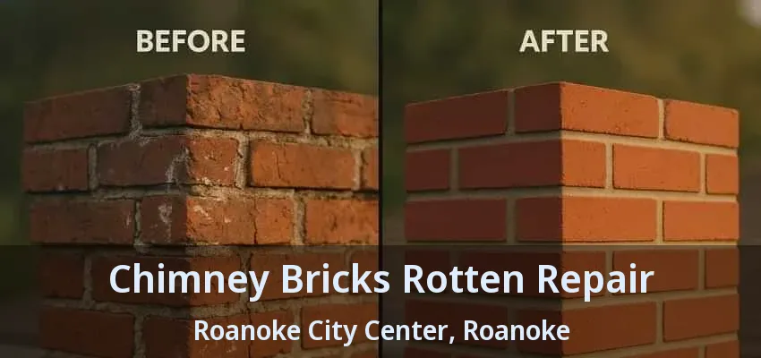 Chimney Bricks Rotten Repair Roanoke City Center, Roanoke - TX