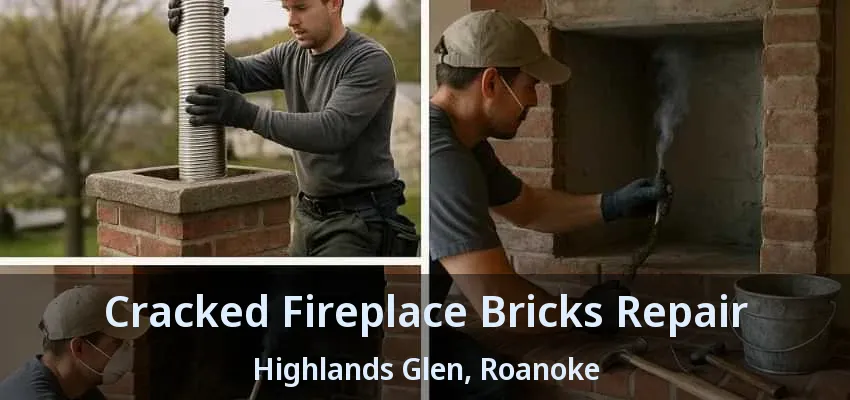 Cracked Fireplace Bricks Repair Highlands Glen, Roanoke - TX