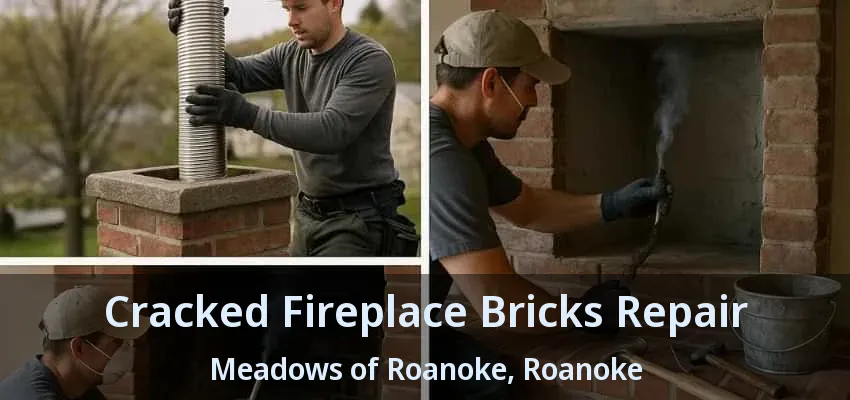Cracked Fireplace Bricks Repair Meadows of Roanoke, Roanoke - TX