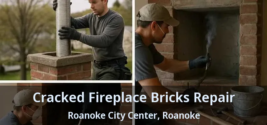 Cracked Fireplace Bricks Repair Roanoke City Center, Roanoke - TX