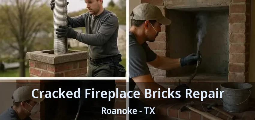 Cracked Fireplace Bricks Repair Roanoke - TX