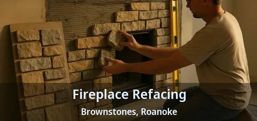 Fireplace Refacing Brownstones, Roanoke - TX