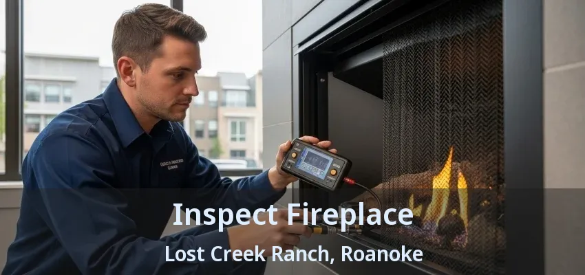 Inspect Fireplace Lost Creek Ranch, Roanoke - TX