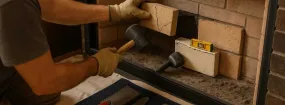 Cracked Fireplace Bricks Repair Meadows of Roanoke, Roanoke